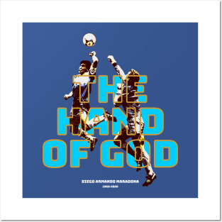 THE HAND OF GOD DIEGO ARMANDO MARADONA Posters and Art